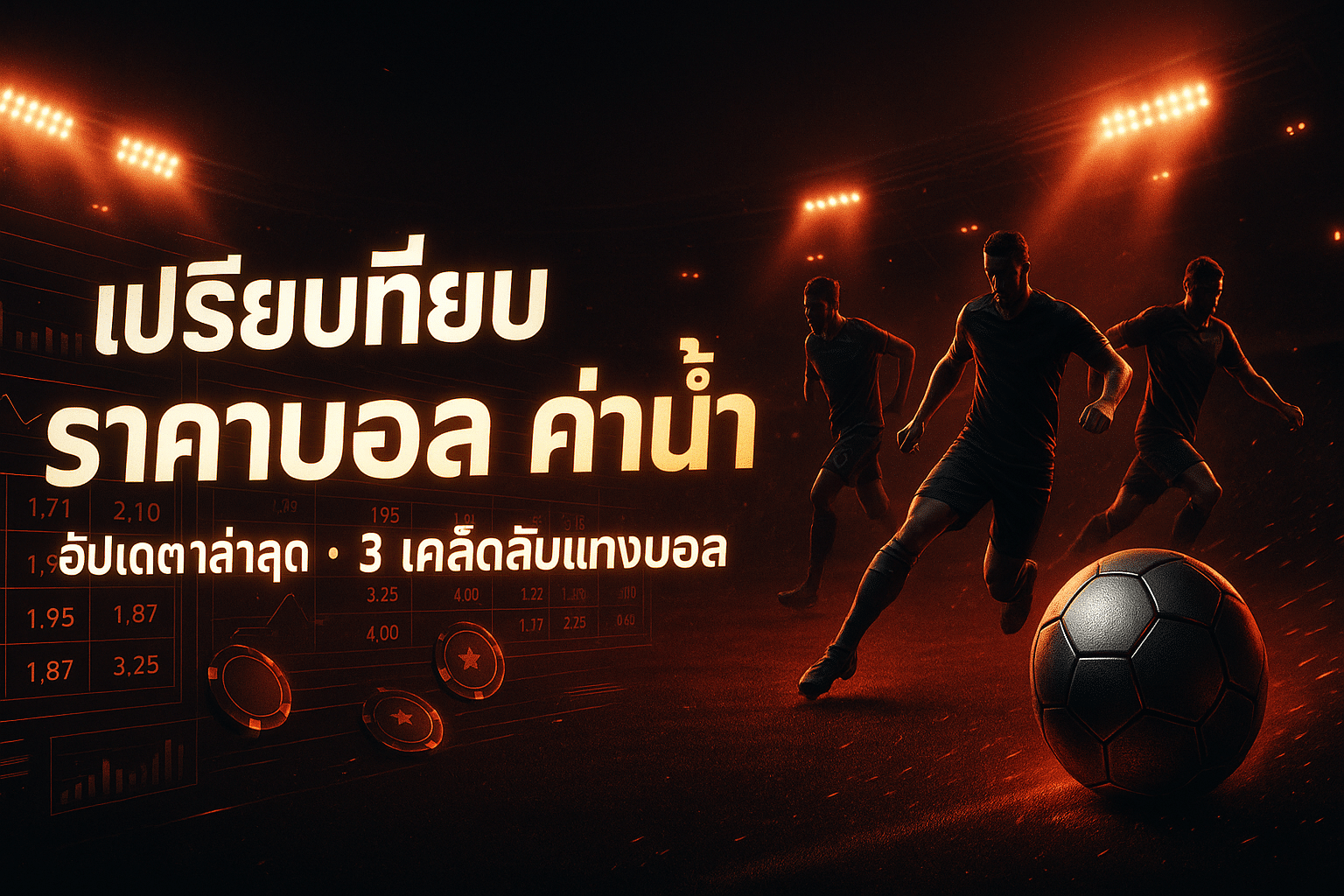 เปรียบเทียบ ราคาบอล ค่าน้ำ